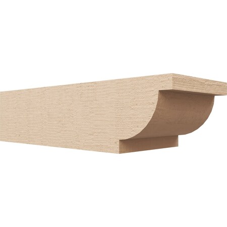 Ekena Millwork 6in. W x 4in. H x 16in. L Alpine Woodgrain TimberThane Rafter Tail, Primed Tan RFTUR06X04X16ALPRCPR